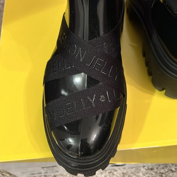 Lemon Jelly black rain boots. New ,super light Made in Portugal.Size 37,US 7. - Picture 5 of 7